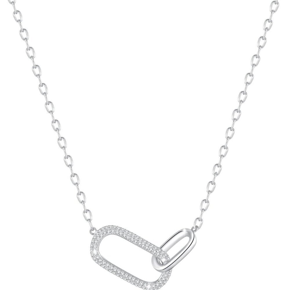 Sterling Silver 14K Gold Plated Pendant Necklace for Women Gift Layered Jewelry